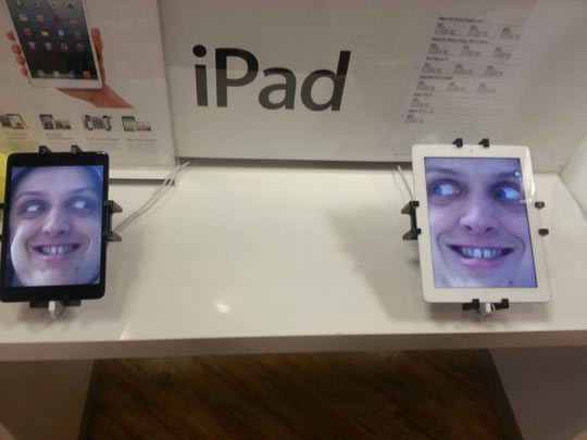 It's gratifying when people put their own personal touch on in-store devices.