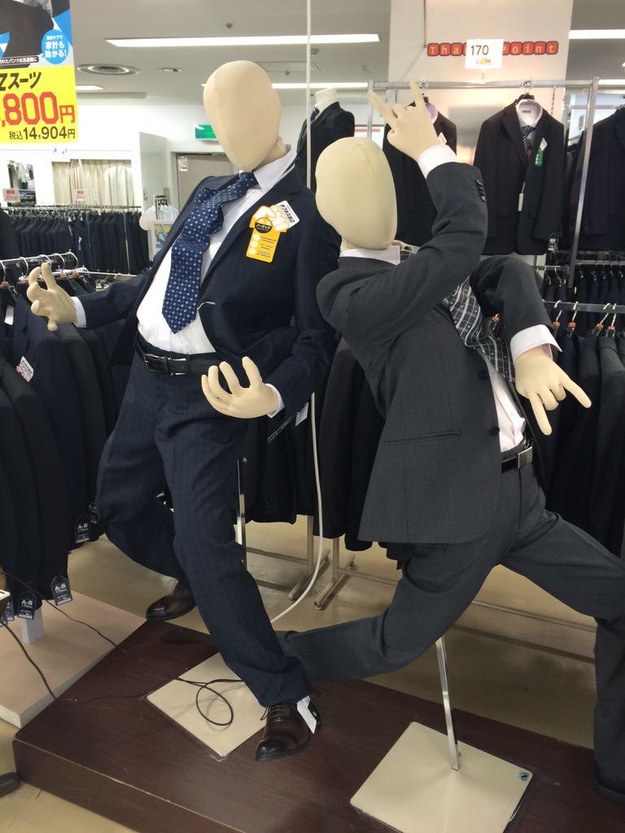 Mannequins who don't give a fuck.