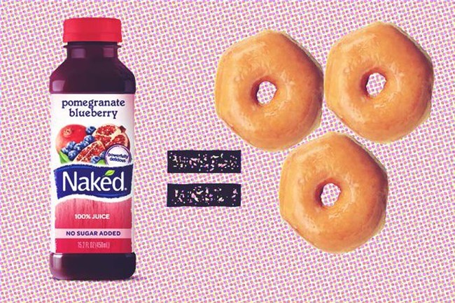 Yep, even "healthy" fruit juice is worse than ONE Krispy Kreme donut.