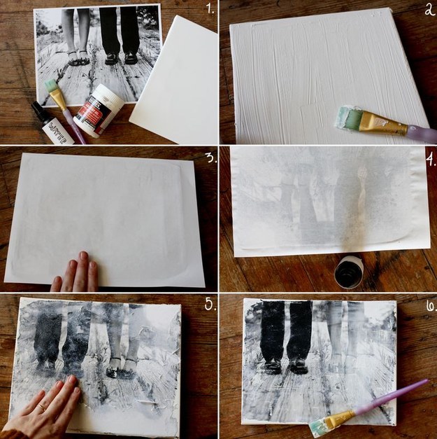 Transfer your favorite photo onto a canvas using a few easy steps.