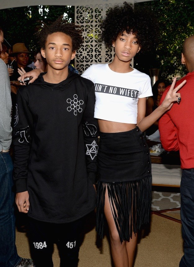 Jaden and Willow Smith as Ron and Ginny Weasley.