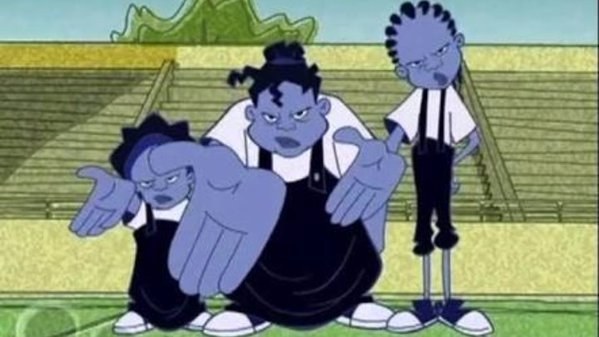 The Gross Sisters from Proud Family as Draco, Crabbe, and Goyle.