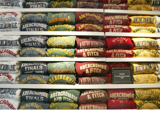 Abercrombie &amp; Fitch logo sweaters (that came with the faint smell of Fierce cologne).