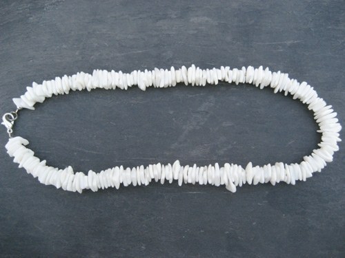 Puka shell necklaces.