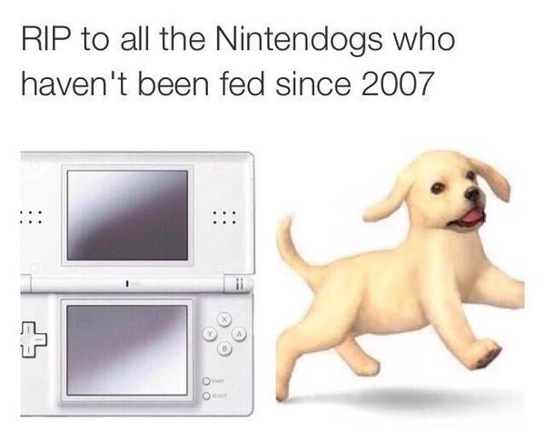 ...and of course you had to get Nintendogs along with your DS, 'cause it was just as cool as having a real pet.