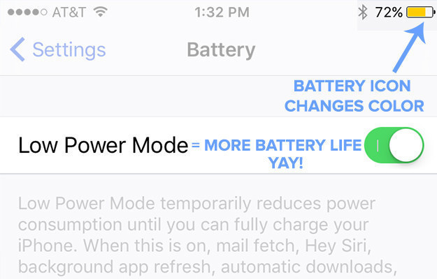 Take advantage of Low Power Mode.