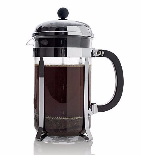 A French press, for your caffeinated beverage of choice.
