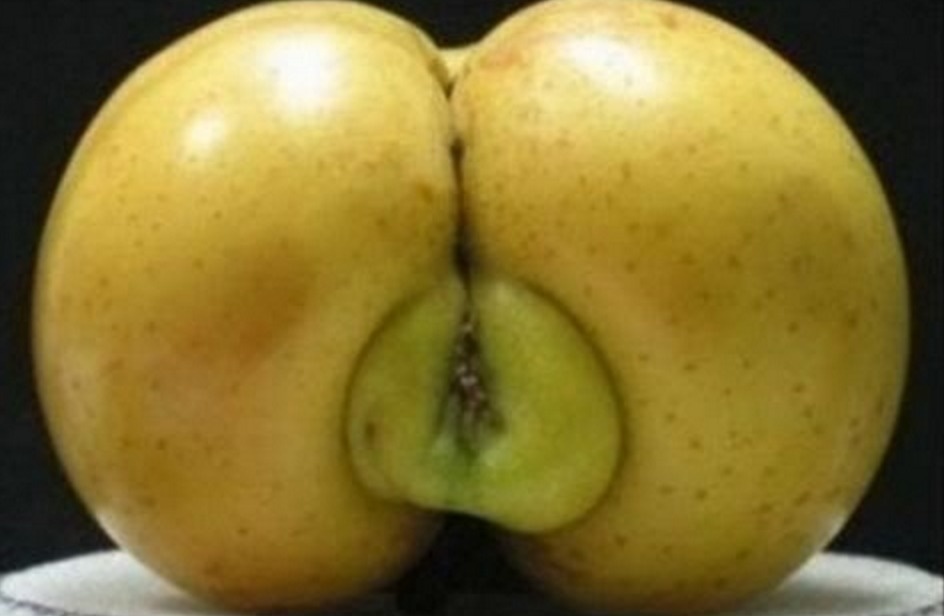 This apple brings to mind something else entirely.