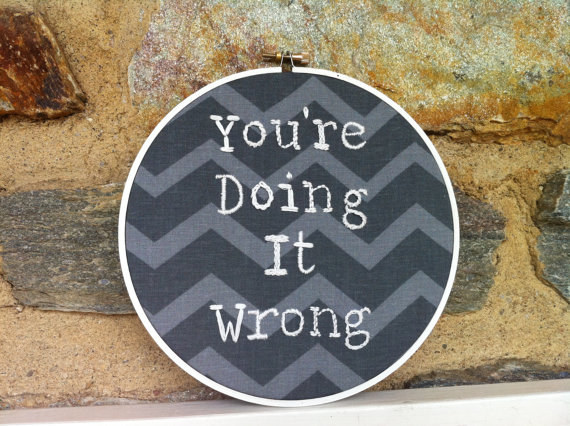 This handmade embroidery hoop that is 100% accurate: