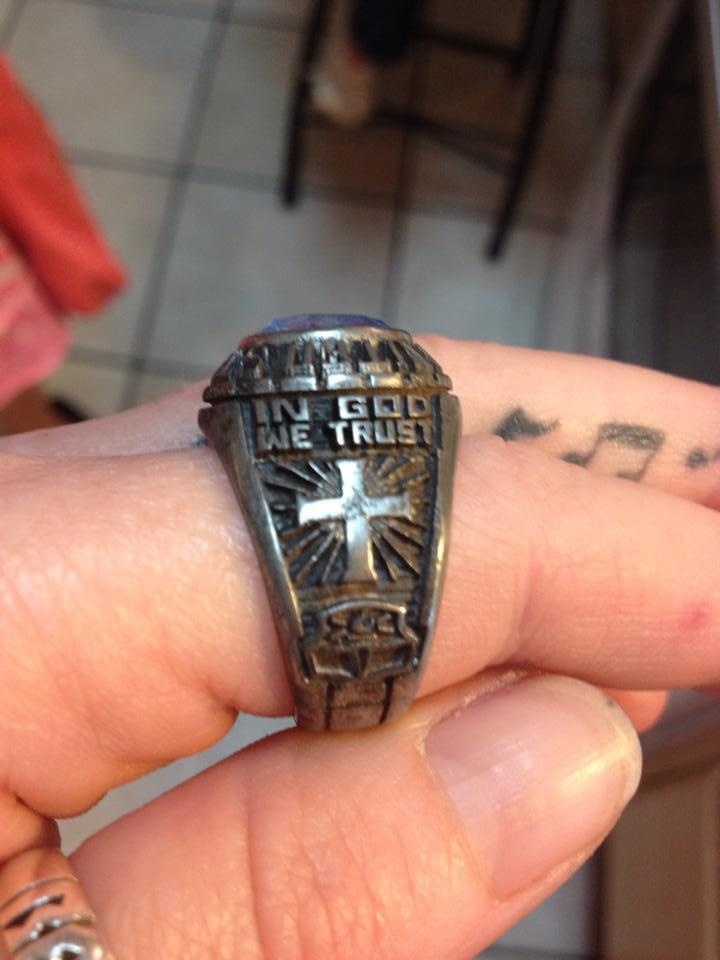 This army service ring was found -- but there's still no sign of it's owner.