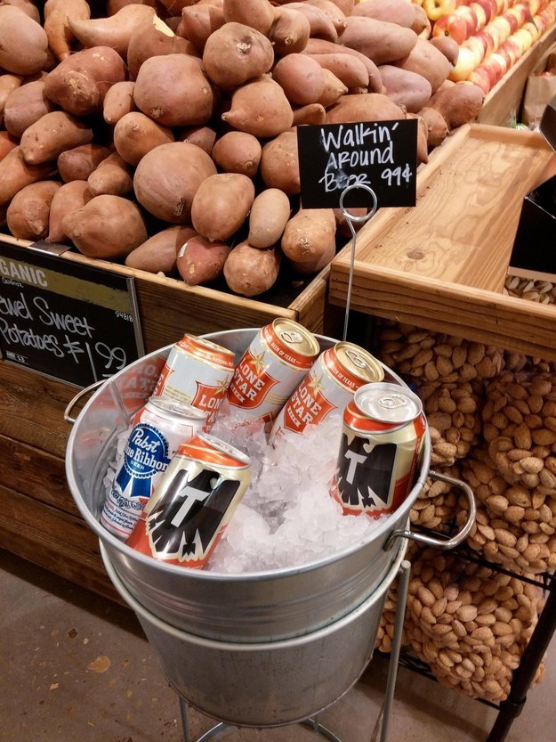 This Whole Foods that lets you drink beer as you shop.