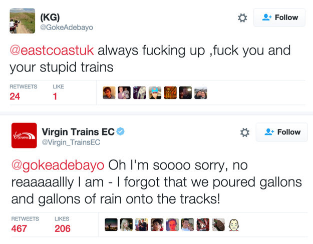 And when Virgin trains ran out of shits to give.