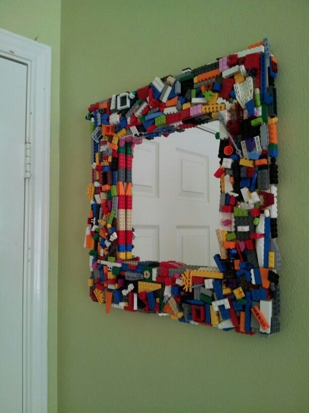 Has your kid grown out of the blocks but still wants to keep 'em? Make a mirror!