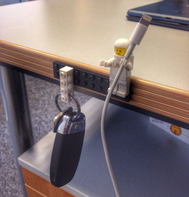 LEGOs can help keep your cords in order.