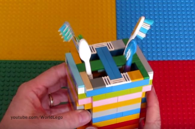 Make a cute and functional toothbrush holder.