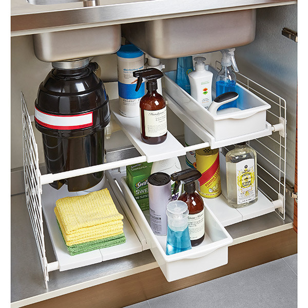 This organizer for the mess under your sink ($39.99).