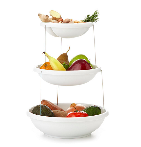This 3-tiered bowl for anyone who really loves fruits and vegetables ($29.99).