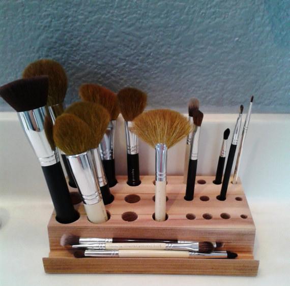 This makeup brush organizer ($15).