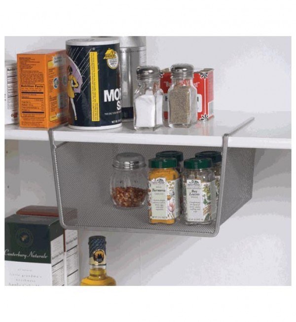 This under-shelf attachment for extra storage in your cabinets ($11.76).