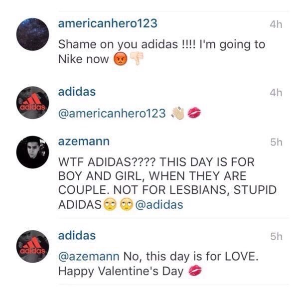Though Adidas was still quick to clapback to the haters.