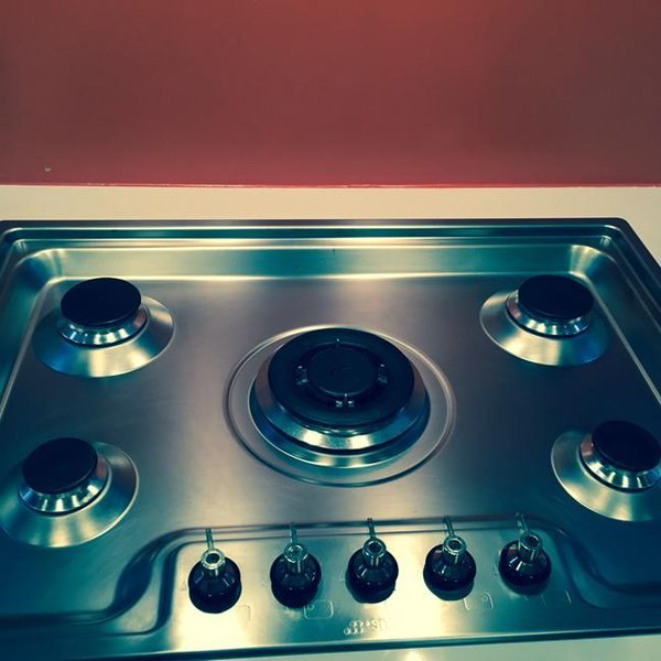 When you polish your hob so well that you can see your face in it.