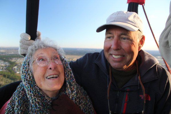 Hot air ballooning was a wonderful first for Norma.