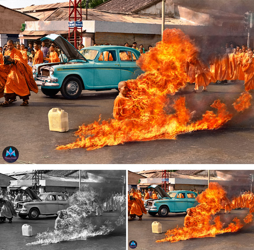 1. The burning monk