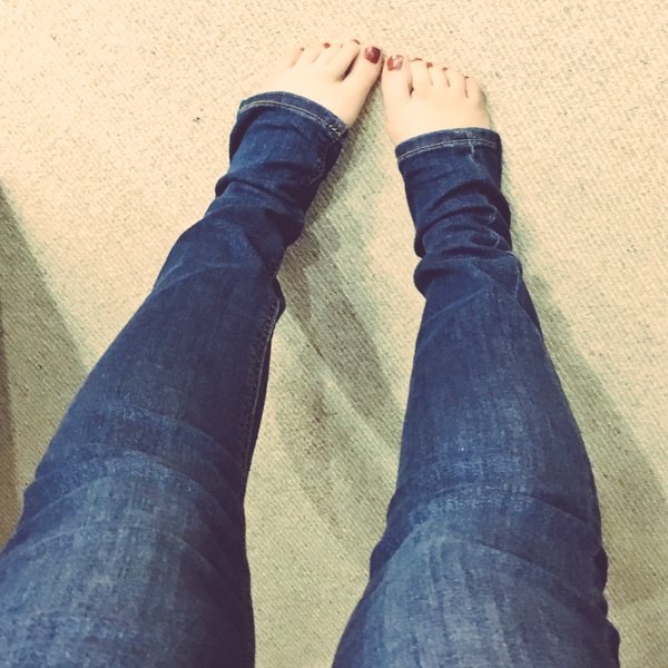 Jeans never fall to your ankles like they're meant to.