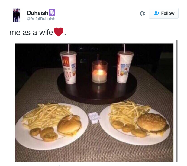 When you plan a romantic dinner: