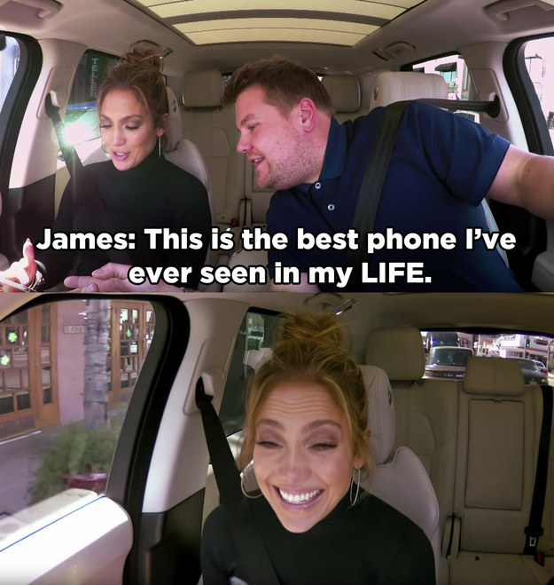 But the best part of the segment was when James decided to go through the contact list on Jennifer's phone.