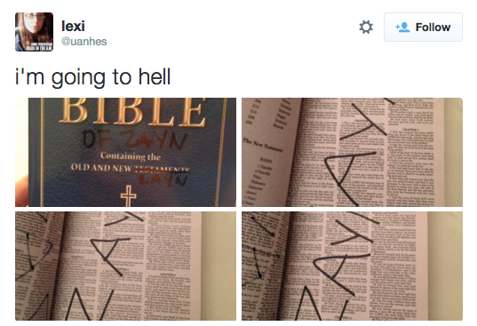 Kids today: Destroying Bibles.