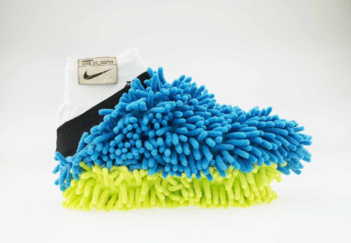 Ever wanted to wipe the floor with your competition? You can when there's a mop on your shoe.