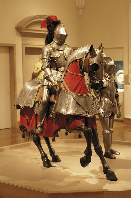 Armour for horse and man, and field armour Armour for horse and man: Italy (probably Milan), ~1565. Field Armour: Italy, ~1575