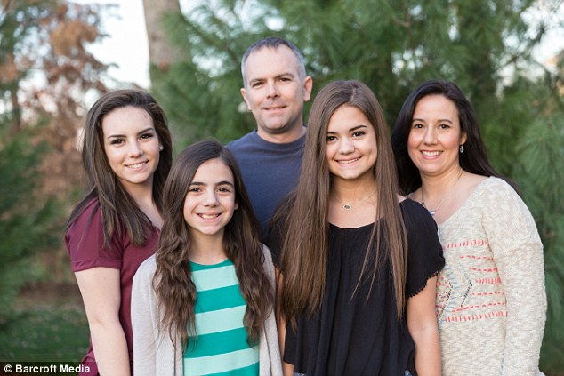 'I can do anything': Gabi, pictured with her family, including mother Debbie, far right, now dreams of a career in medicine