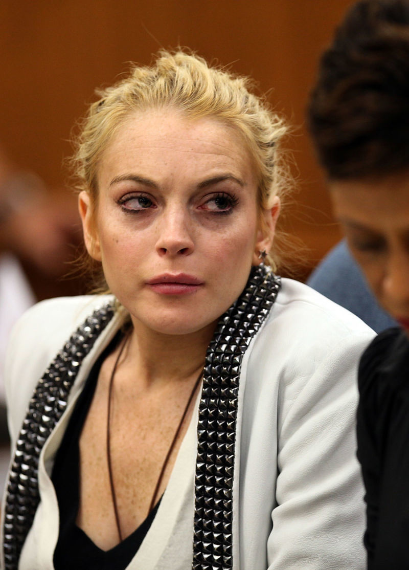 During highly publicized court appearances, people could see that she looked haggard.