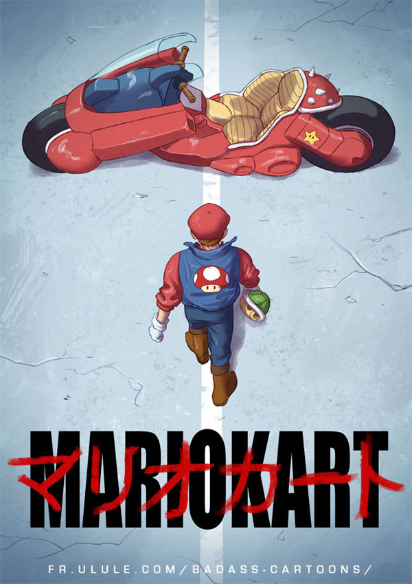 badass fanarts Mario Kart