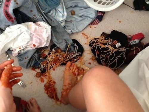 Wouldn't it be great if you could wake up in the morning, put your feet on the ground, and NOT step on a floor full of spaghetti?