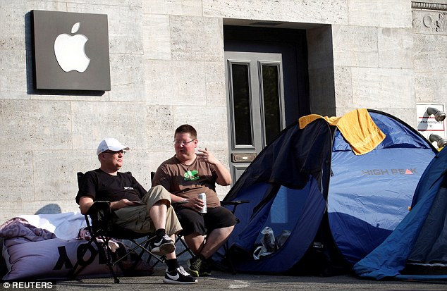 Fans are waiting five days ahead of the new iPhones release and some are even offering to charge between hundreds and thousands for their spot holding services