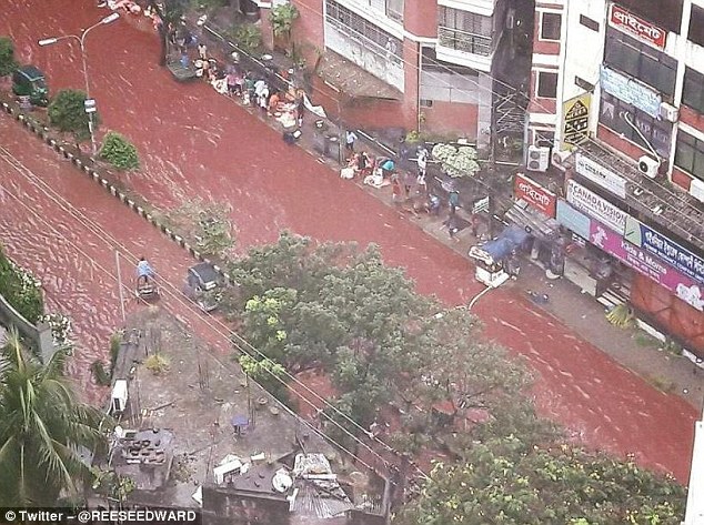 Flooding is common in Dhaka, an overcrowded city of more than 10 million people, because of poor drainage systems.