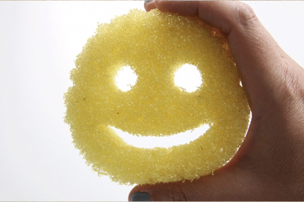 This Scrub Daddy sponge, which changes texture depending on the temperature you're washing with.