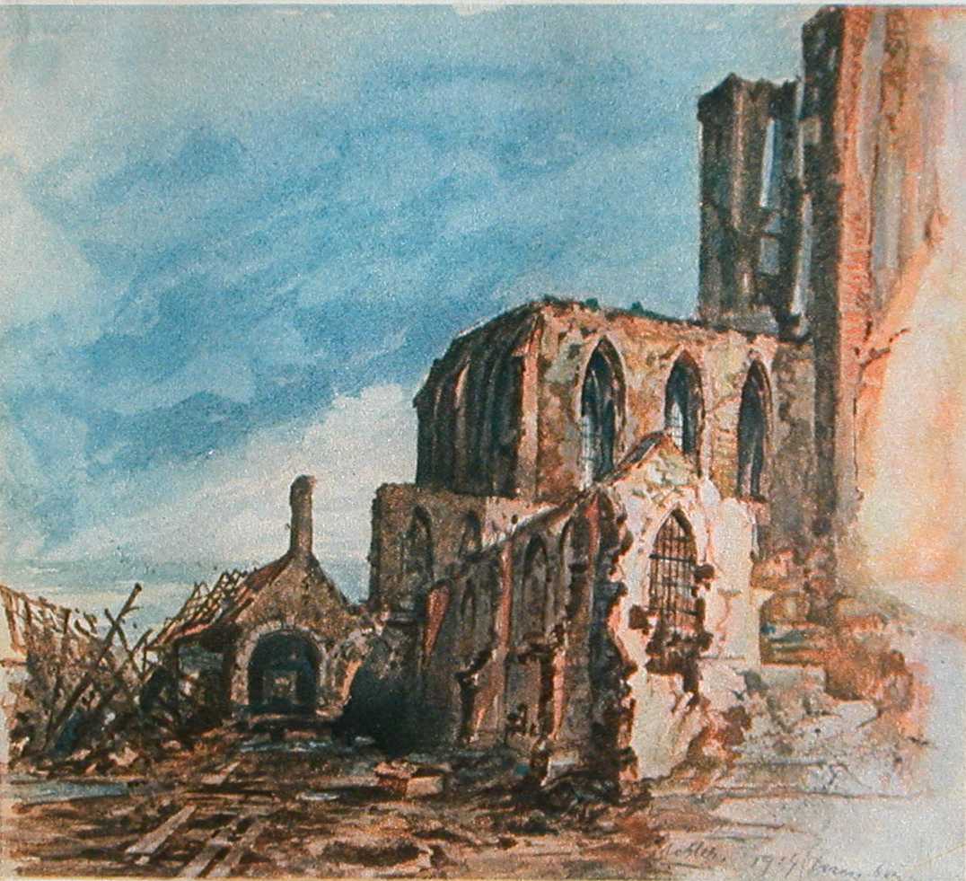 「Ruins of a Cloister in Messines&quot;