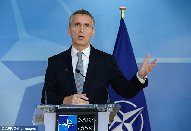 Alliance fractured: NATO Secretary General Jens Stoltenberg, pictured, will find that Trump is not convinced that the US should fund 70 per cent of the organisation's military budget