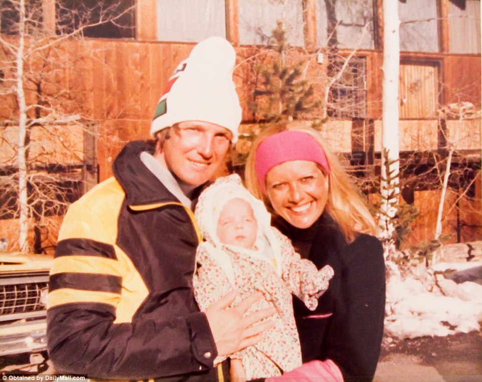 Skiing was a big part of the families acclivities. Donald and Ivana show off little Ivanka, clearly too young to take to the slopes