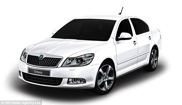The Skoda Octavia (file picture) crashed into a lorry parked in a lay-by  on February 2