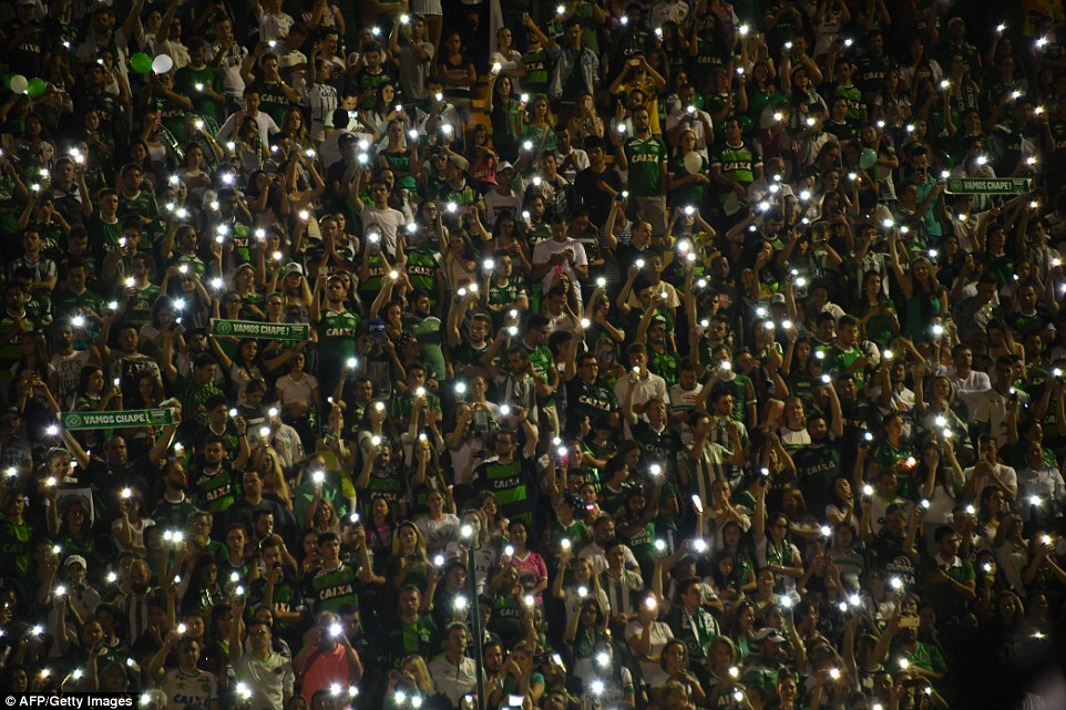 With illuminated cell phones aloft, they packed the stadium to its capacity of 20,000 - a tenth of the city's population - and cheered as their youth players and reserves from the first team did laps around the field