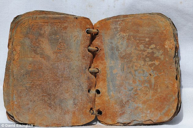 Authors David and Jennifer Elkington have been campaigning since 2009 for the codices (pictured) to be recognised and protected but say evangelical Christians are trying to brand them fakes