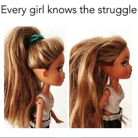 ALL of the hair-tie struggles.
