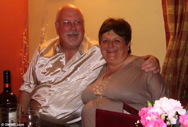 Roger Freestone, 67, stayed with his wife Maureen, 65, pictured together, as the flames ripped through the detached property in Somersham, Cambridgeshire, on March 28