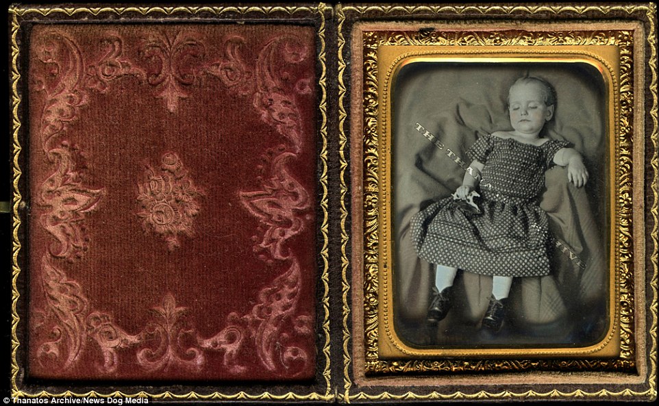 This image of a little girl, taken around 1859, clearly became a precious keepsake for a family overcome with grief