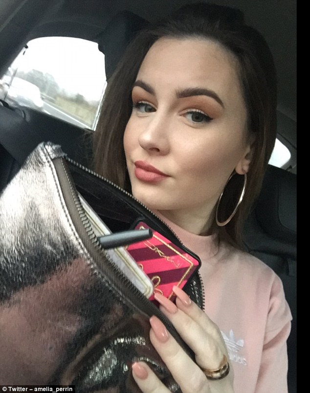 Amelia Perrin was left with raw and bleeding nail beds after removing her acrylics herself, and took to social media to warn her followers, saying she wanted to 'show the reality'